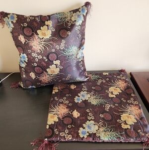 Set Of Two Indian Ethnic Cushion Covers For Home Decor, Patio.